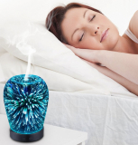 Essential Oil Ultrasonic Cool Mist Humidifier with 3D 14 Color Changing Starburst LED lights