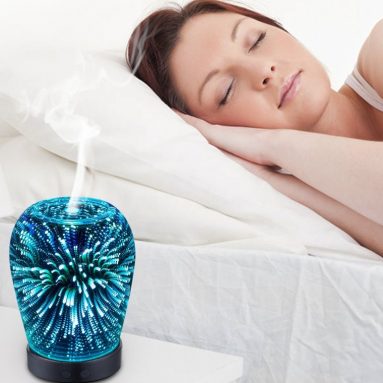 Essential Oil Ultrasonic Cool Mist Humidifier with 3D 14 Color Changing Starburst LED lights