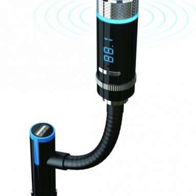 Excelvan Wireless Bluetooth FM Transmitter with Car Charger Adapter Cigarette Lighter