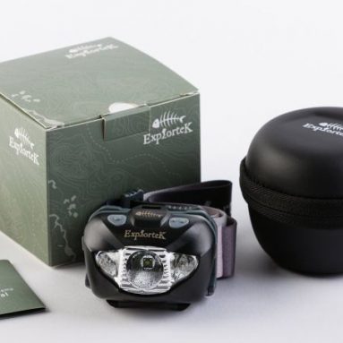 Explortek Nite-Blazer LED Headlamp with Case