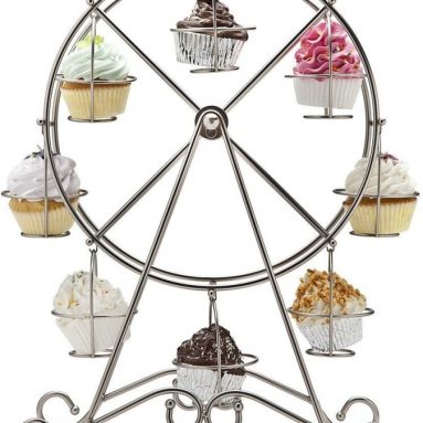 FERRIS WHEEL CUPCAKE HOLDER SHINY HOLDS 8 CUPCAKES