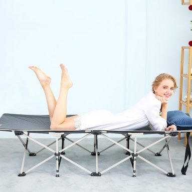 FLAMROSE Patented Camping Cots Sturdy Folding Outdoor