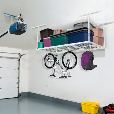 FLEXIMOUNTS 3×6 Heavy Duty Overhead Garage Adjustable Ceiling Storage Rack