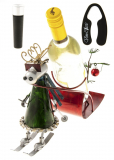 Fabulous Reindeer Sled Wine Bottle Holder