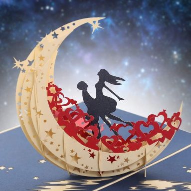 Fairy Moon Handmade Pop Up Greeting Card
