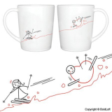 “Fallen for You” Couple Coffee Mugs