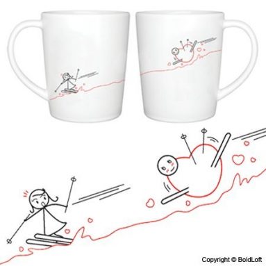 “Fallen for You” Couple Coffee Mugs