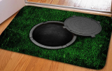 False Trap Pattern Welcome Doormat