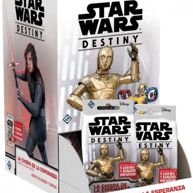Fantasy Flight Games- Starwars Destiny Display with 36 Expansion Envelopes: The Spark of Hope (SWD18ESD)