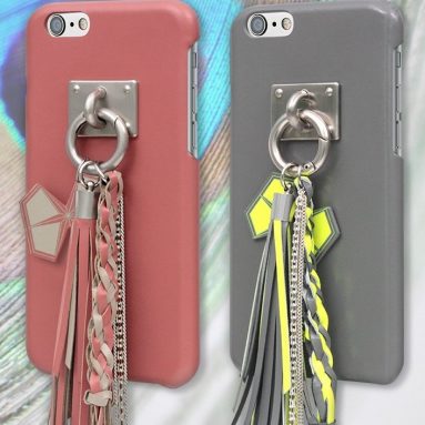 Fashion Case STIL [Peacock Waltz] [Hoplon Series] (4.7 Inch) Leather Case Grey