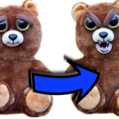Feisty Pets Sir Growls-A-Lot- Adorable Plush Stuffed Bear that Turns Feisty