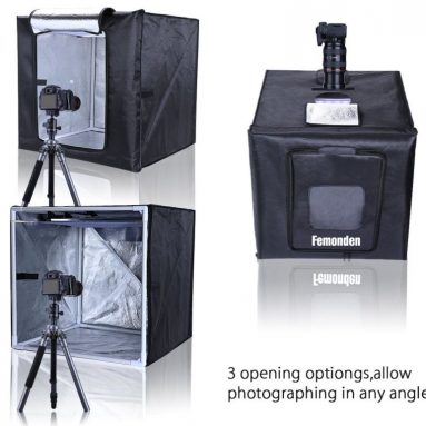 Femonden Professional 16”x16”x16” Photo Lighting Studio Shooting Tent Box Kit