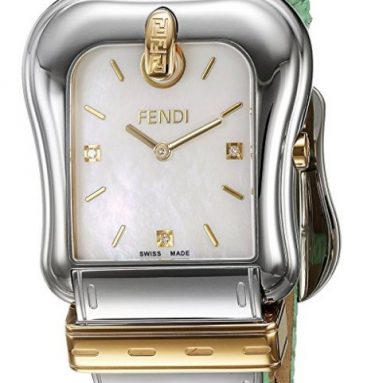 Fendi Women’s ‘B.’ Swiss Quartz Stainless Steel and Leather Dress Watch