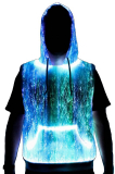 Fiber Optic Sleeveless Hoodie – Lights Up!