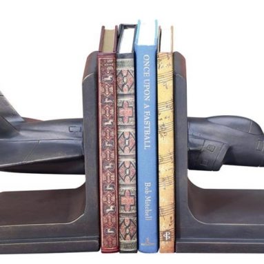Fighter Jet Pair of Bookends