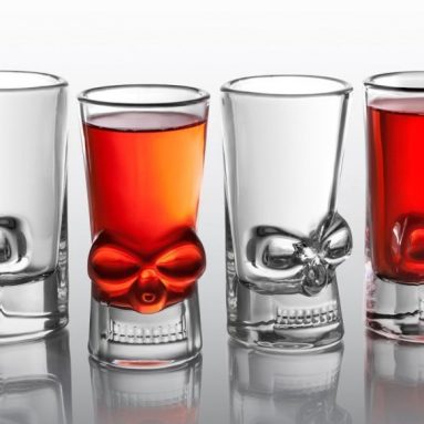 Final Touch Brain Freeze Skull 1.5 Ounce Shot Glass