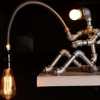 Fishing Man Table Lamps