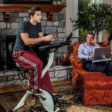 FitDesk 2.0 Desk Exercise Bike with Massage Bar