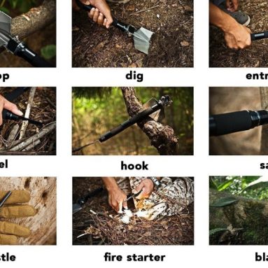 FiveJoy Military Folding Shovel Multitool