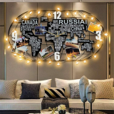 Fleble Metal Large Wall Clock