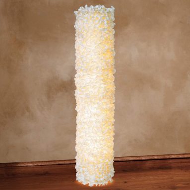 Floor Lamp in Cream Off-White Modern Contemporary Shabby Chic