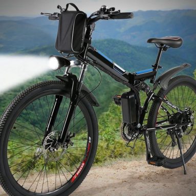 Foldable Electric Mountain Bike 26” with 36V 8AH Large Capacity