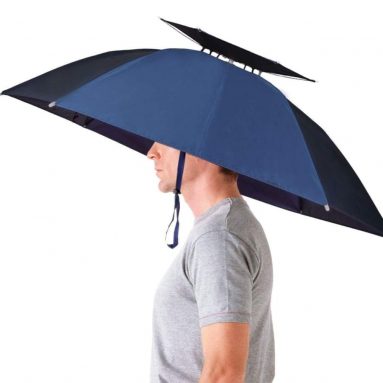 Folding Compact UV Wind Protection Umbrella Hat