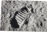 Footprint On Moon Photo Rectangular Doormat