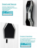 Keyless Biometric Fingerprint Smart Push Pull Door Lock Fingerprint + Password+ Key + RFID Card