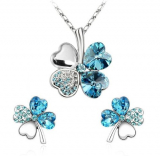 Four Leaf Clovers Set Necklace