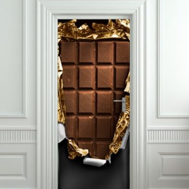 Fridge VINYL STICKER chocolate bar