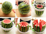 Fruit Corer Slicer Melon Slicer Green Handle