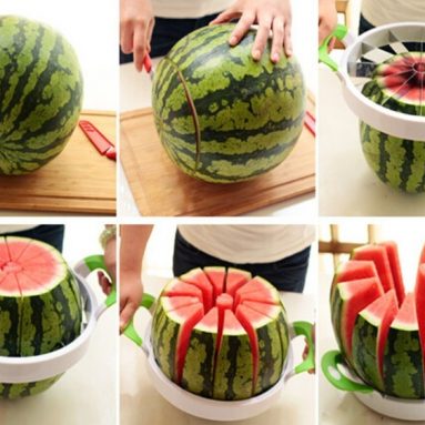 Fruit Corer Slicer Melon Slicer Green Handle