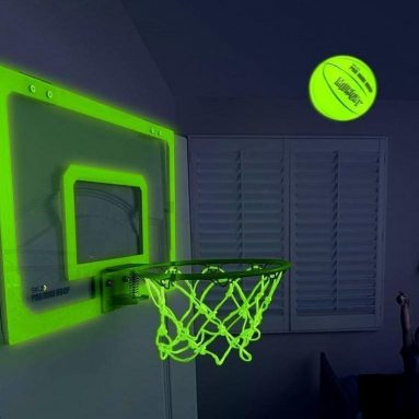 Fun Glow In The Dark Ball Net Backboard Set