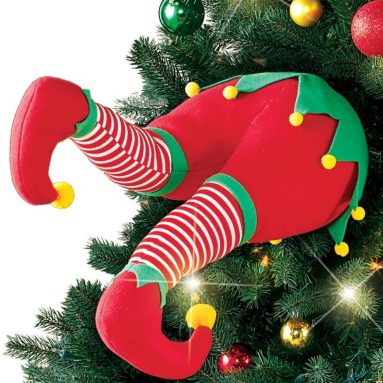 Funny Christmas Tree Legs Decoration