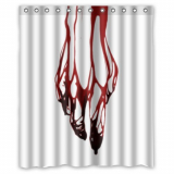 Bloody Hands Water Resistant Shower Curtains