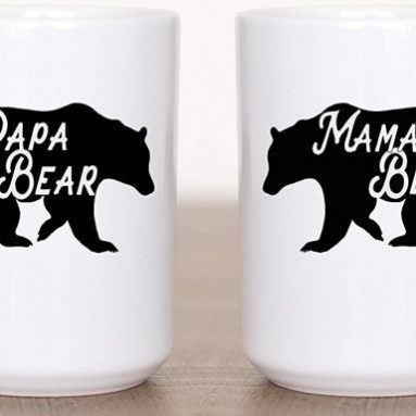 Funny Mom and Dad Animal Coffee Mug