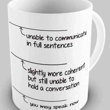 Funny You May Speak Now Coffee Mug