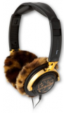 Fur/Gold Grafitti/Chrome Gold Headphone