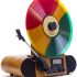 Guitars Shaped Vertical Bluetooth Turntable – 3 Speed Record Player