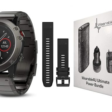 Garmin Fenix 5X Sapphire Multisport GPS Watch with Preloaded Topo Maps