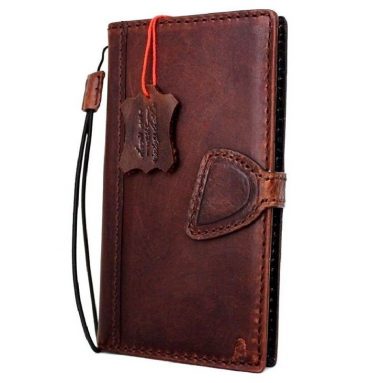 Genuine Italian Natural Leather Case for Iphone 7 Book Wallet