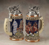 German Beerwagon Bavarian Stein