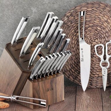 German Steel Forged Knife Block Set