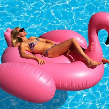 Giant Flamingo Inflatable Pool Toy