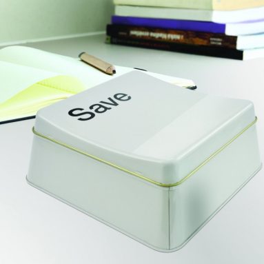 Giant Save Button Food Tin