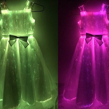 Girls Fiber Optic Light up Princess Dresses