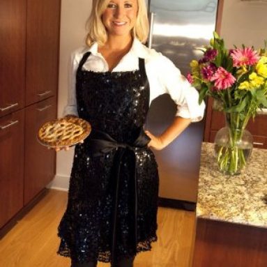 Glamour Girl Black Sequin Apron