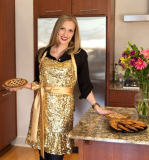 “Glamour Girl” Gold Sequin Apron