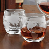 Globe Whiskey Glasses